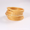 New nine -layer stacking silicone gold foil paint jelly bangles hand loop cross -border European and American manufacturers direct sales