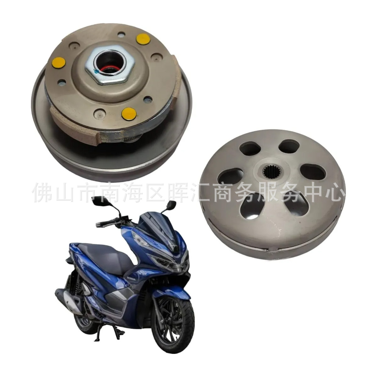 Montaje de embrague de motocicleta PCX150 Vario CLICK150 K97 Rueda accionada Rear Drive Belt