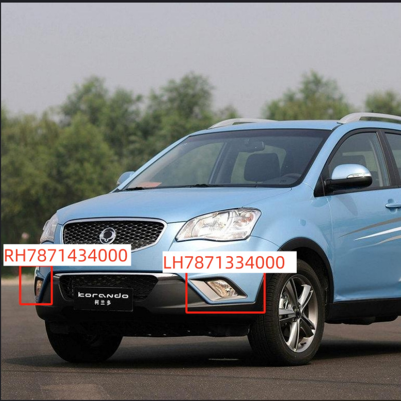 Suitable for Ssangyong Korando Old Model 2010-2013 Fog Light Frame Left 7871334000 Right 7871434000