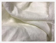 捡漏JIN口纱细支加密预缩砂洗纯亚麻白色夏服装设计师选用面料
