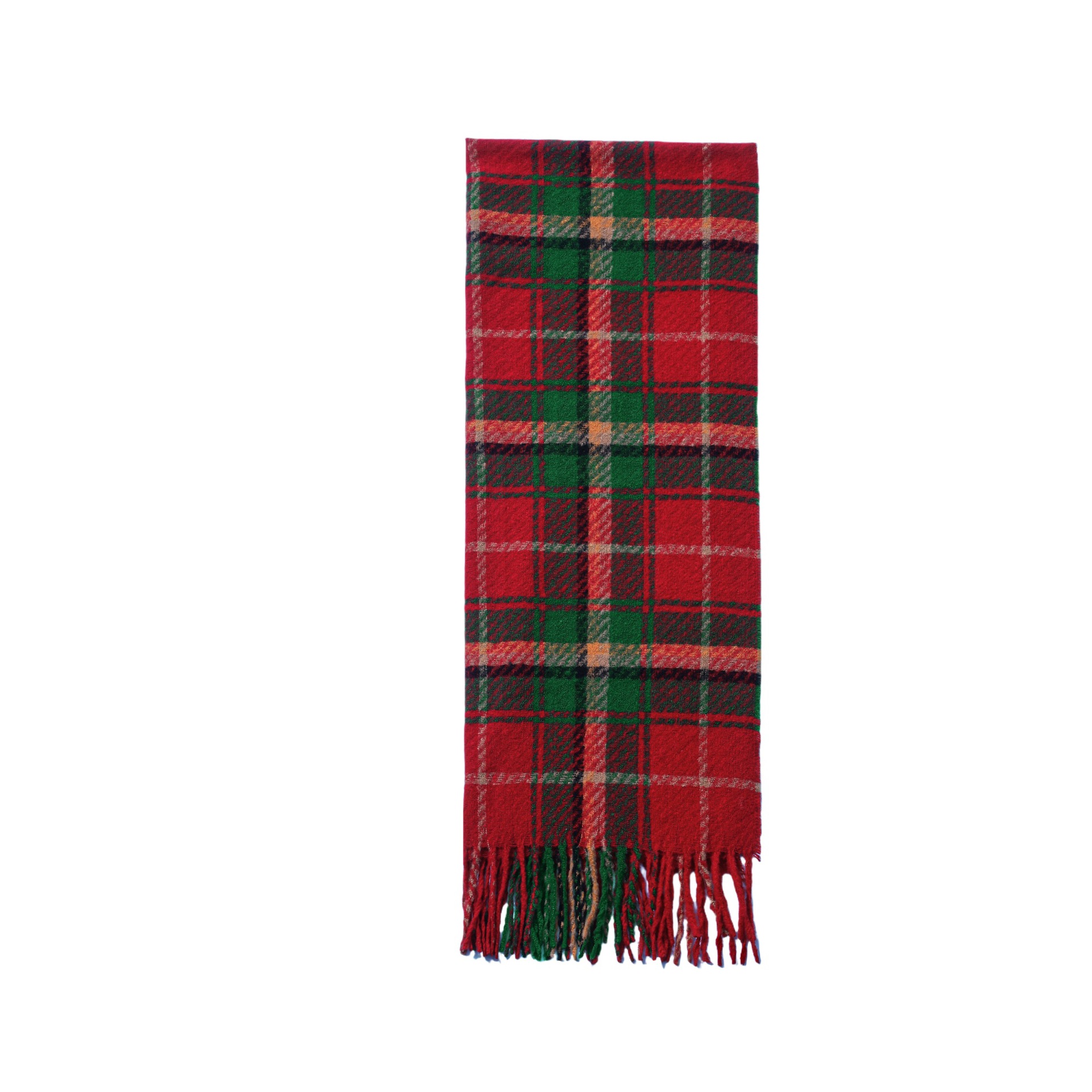 Christmas Plaid Tassel Scarf For Men And Women, Festive Style_voghion.com