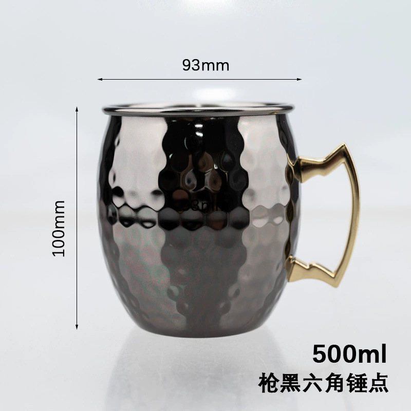 バー 304 ステンレス鋼メタルマークモスクワモッサレーハンマードットミントジュリープ銅カクテルカップシリーズ|undefined