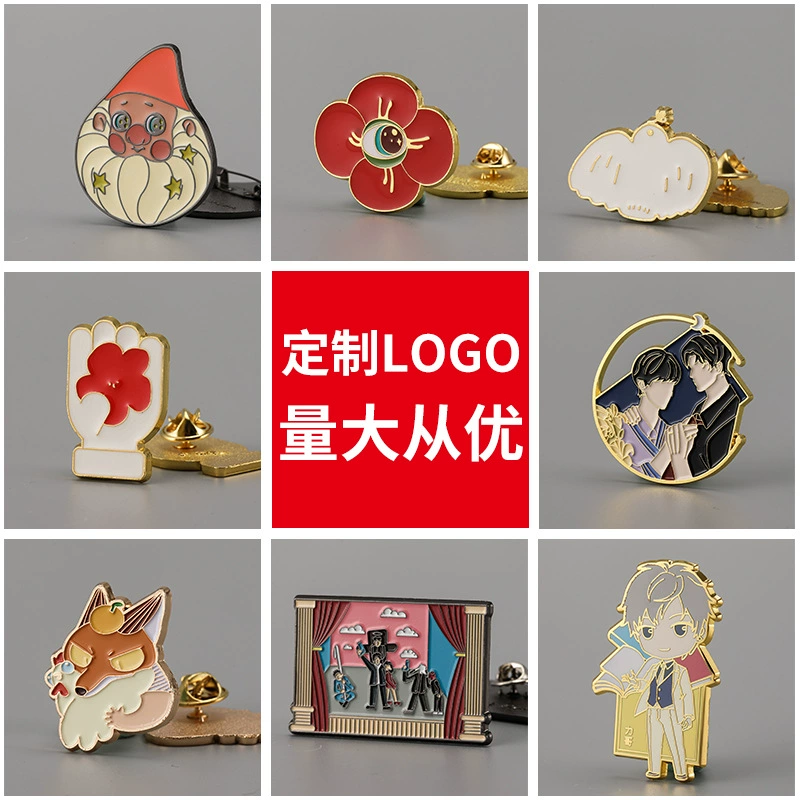 Оптовая металлическая краска значок пользовательский акриловый школьный значок пользовательский эмаль персонаж мультфильм эпоксидный значок