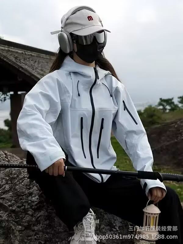 台州 Niaojia フラット交換用アルファ SV7 ジャケット 3 層ラミネート防水スタイルの男性と女性のアウトドアジャケット|undefined