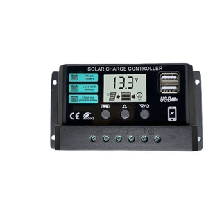 三种电池共用11.1V12V太阳能控制器10A20A30A太阳能充电控制器