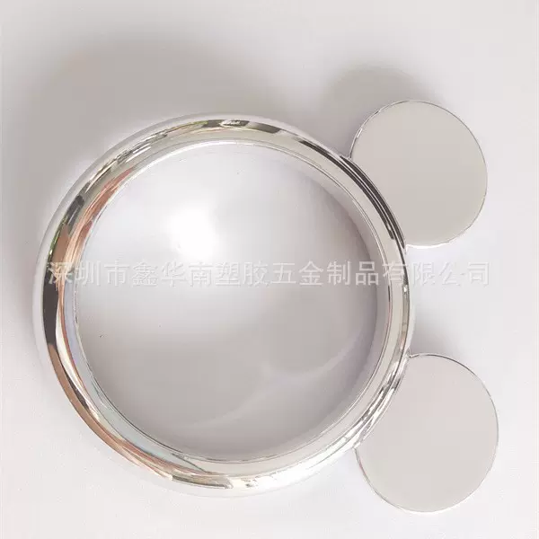 ABS塑料表面电镀加工广东塑胶真空电镀光铬塑胶美妆配件电镀加工