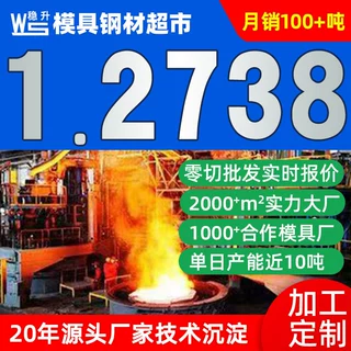 1.2738模具钢加工定做 2738模具加工材料 圆棒光板精料零切批发