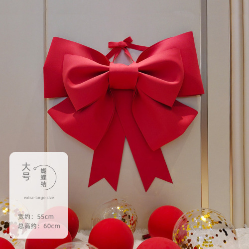 Wedding ins Internet celebrity big bow Xiaohongshu non-woven bow material package wedding room decoration and layout supplies