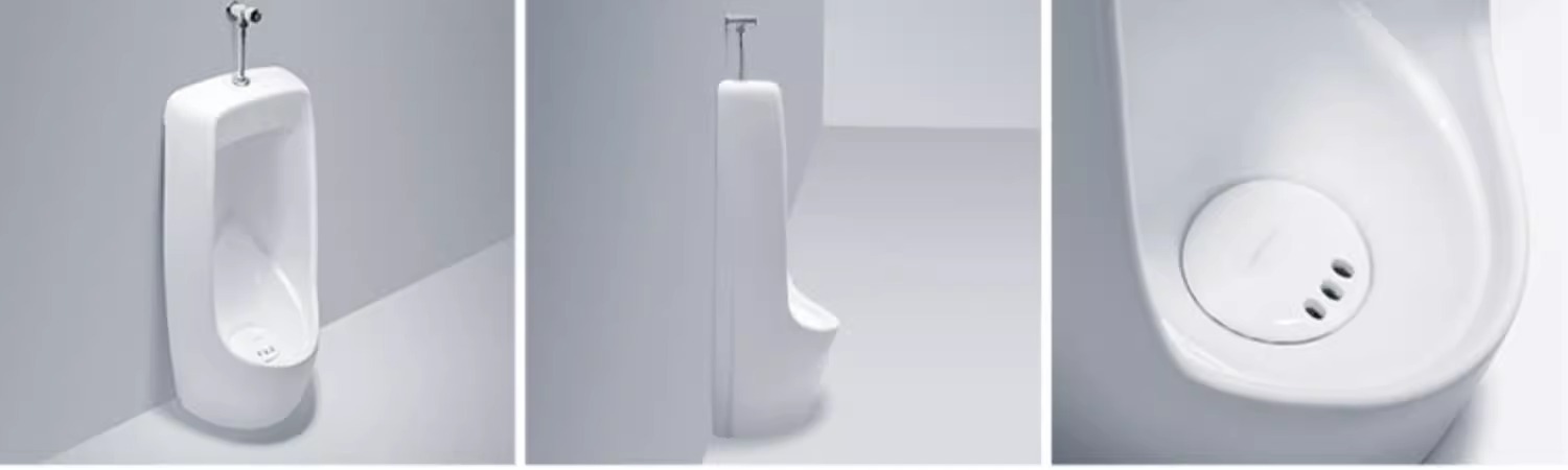 Integrated automatic sensor urinal for men, wall-mounted ceramic urinal, wall-mounted urinal, floor-standing urinal pool undefined
