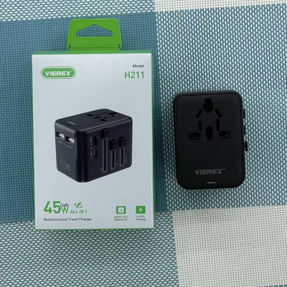 旅行转换插头45W转换插座便携式美规欧规多国一转多转换插头充电