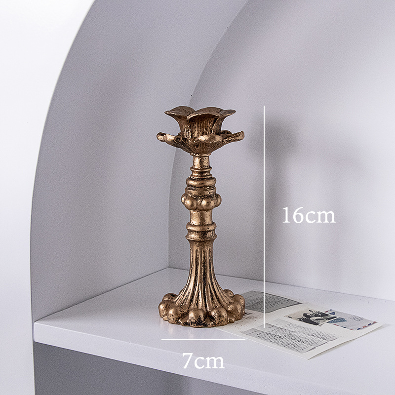 Candelaria de oro clásica francesa decoración ornamentos retro