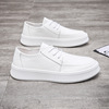 Summer leather casual footwear, white shoes, sports shoes, genuine leather, soft sole