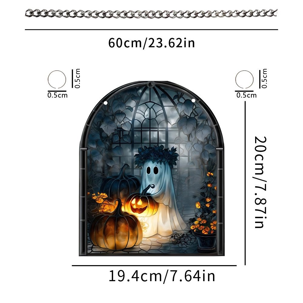 Serie de Halloween acrílico atrapador de sol artesanía decoración creativa colgante decoración acrílica