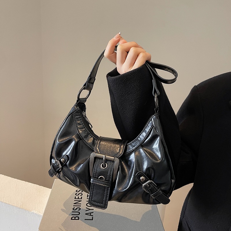 Borsa a tracolla singola da donna, stile pendolare americano, vintage, da ascella, nuova 2025_voghion.com