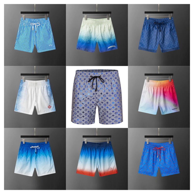 Authentic Beach Shorts for Men, Casual Sports Fitness Collection, Cross-Border Summer Hot-Selling European and American Light Luxury Style