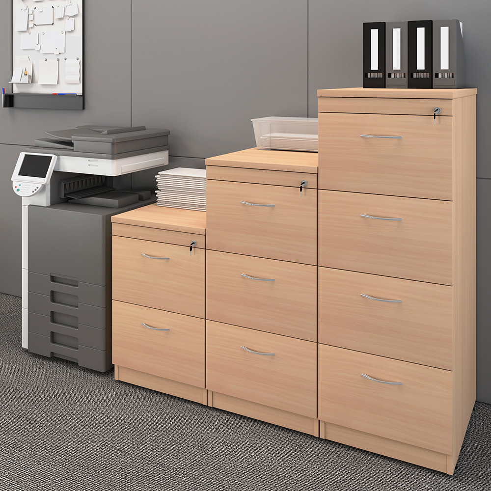 Gabinete de almacenamiento tipo cajón con cerradura armario de archivos de madera armario de escritorio armario de cosméticos armario de cabezal de cama