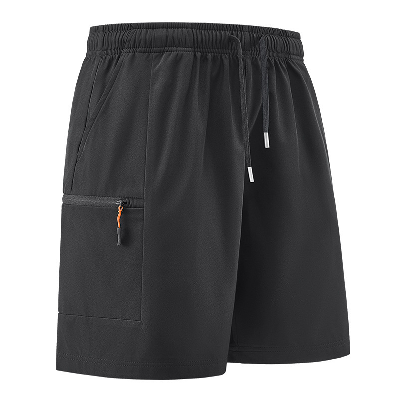 2025 Cross-Border Summer Trendy Men's New Ice-Feel Quick-Dry Casual Cargo Multi-Pocket Shorts Outdoor Waterproof Lightweight