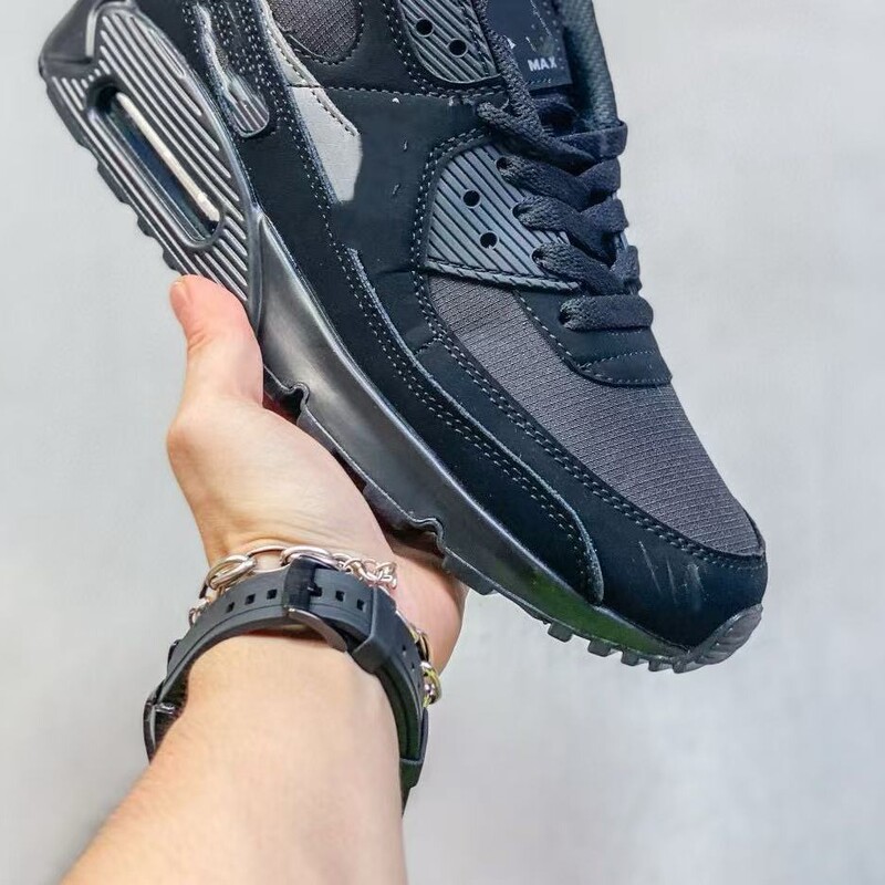 Putian Shoe Factory Foreign Trade Airmax90 Air-Cushion Shoes Mesh Surface Men's and Women's Casual Sports Running Shoes Versatile
