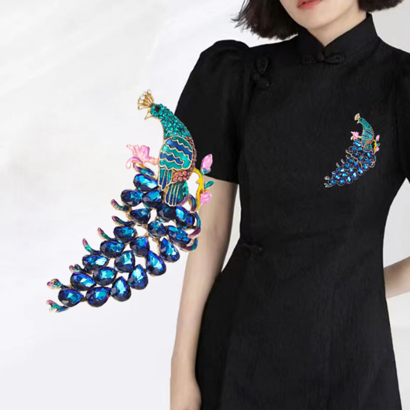 brooch with rhinestones