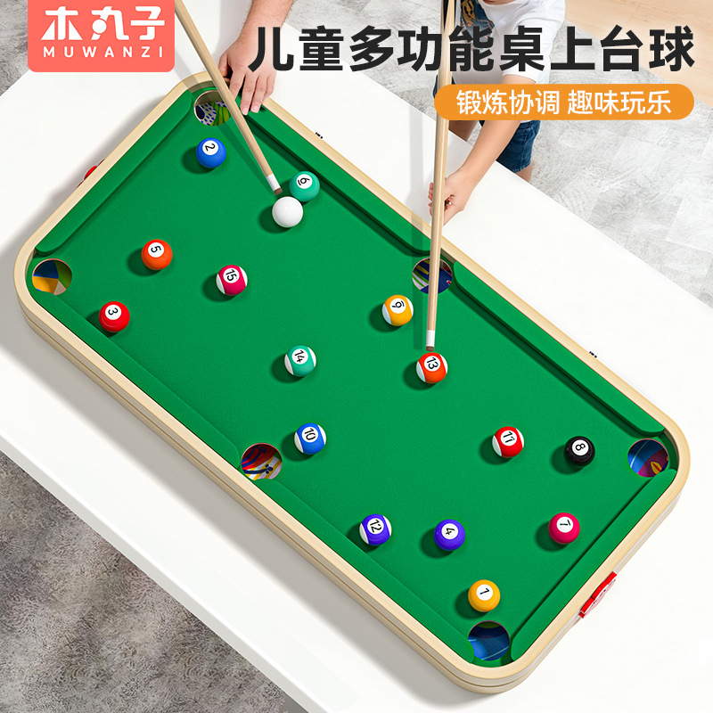 Junio juegos de mesa de billar para niños y niñas juguetes caseros tablero de mesa pequeño para niños de billar y ajedrez pequeños y grandes