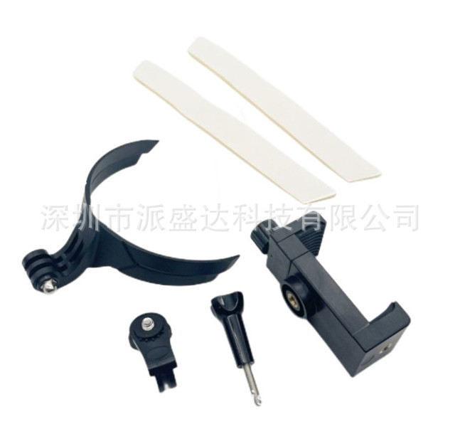 Casco de motocicleta soporte de la barbilla 3M pegatina gopro deportes soporte de la Cámara montar teléfono móvil equipo de tiro