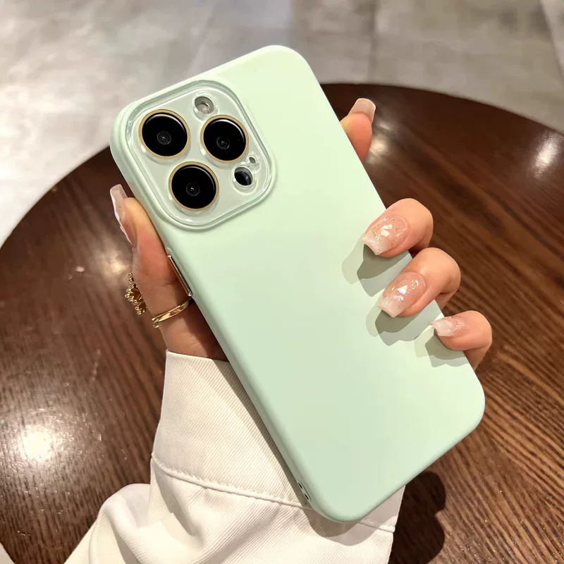 Совместимый чехол-линза Apple, чехол для телефона, iPhone 15, силиконовый защитный чехол, iphone, 15promax, защита от падения