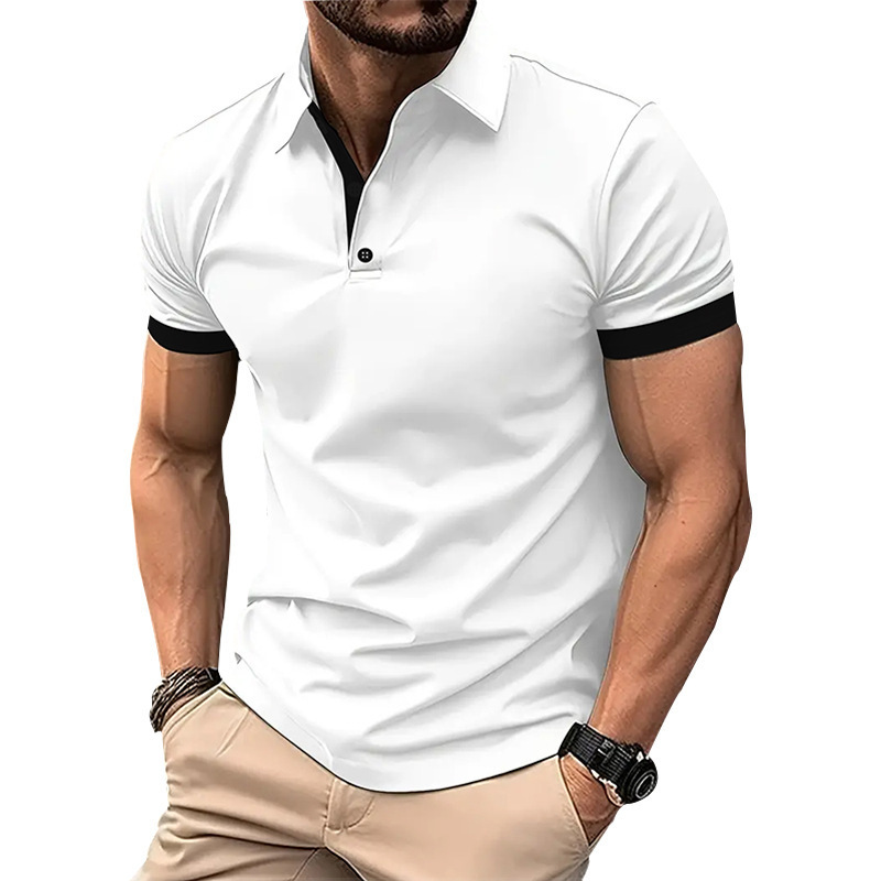 Cross-Border European and American Aliexpress Amazon Summer Men's Polo Shirts Men's Golf Tops T-Shirts