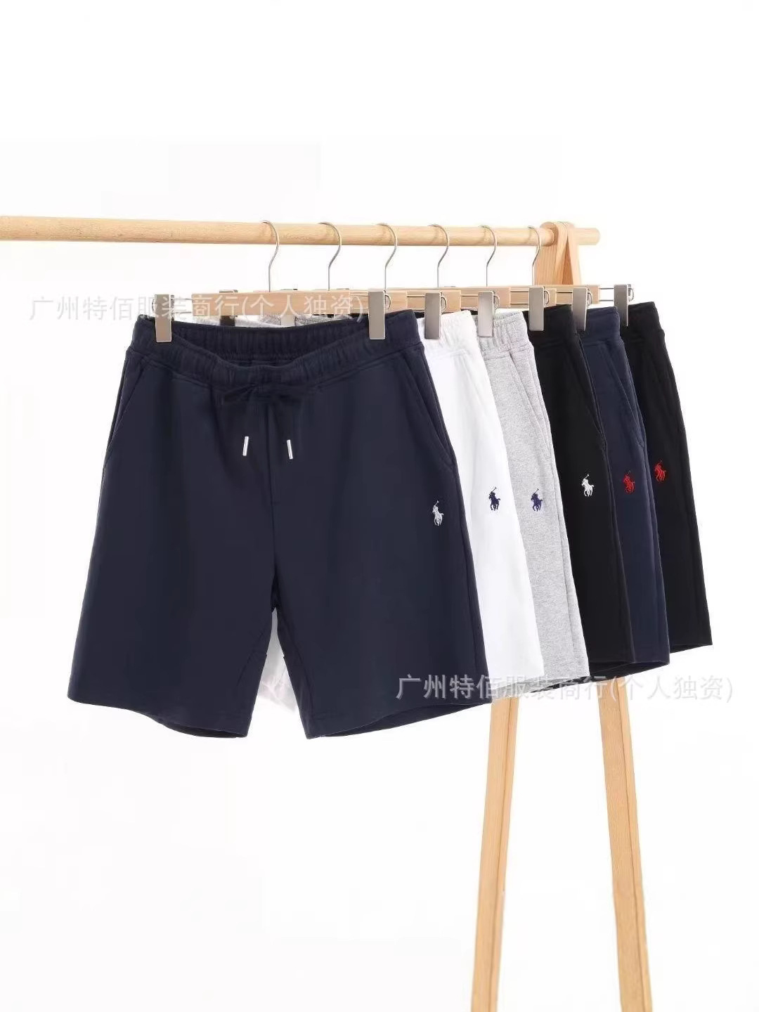 Cross-Border Foreign Trade New Style Pony Embroidered Shorts for Men and Women, Summer Golf Sports Casual Loose Beach Pants