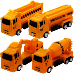 Children's toy return engineering truck, boy excavator model, multiple mixed sets of simulation small car, factory supply