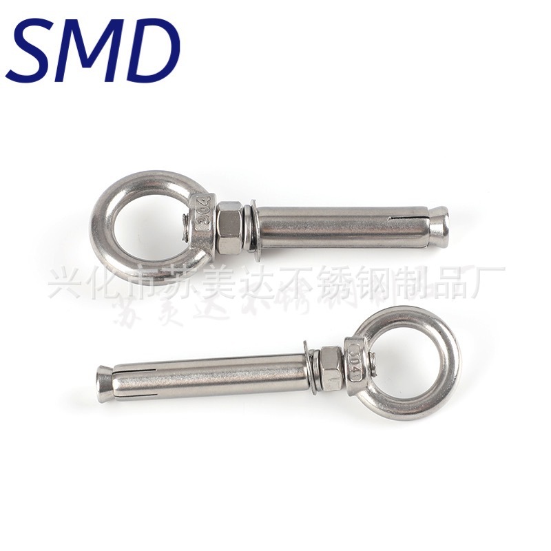 304ステンレス膨張ねじリング付きフックリング付き延長アイボルトm6m8m10m12
