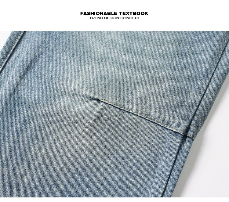 Herren Jeans Im American Style Mit Geradem Bein Und Waschung_voghion.com