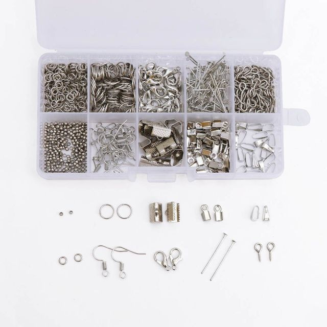 Amazon ジュエリーの作成と修理の組み合わせセット DIY ジュエリー アクセサリー ロブスター クラスプ オープン リング クリップ クラスプ|undefined