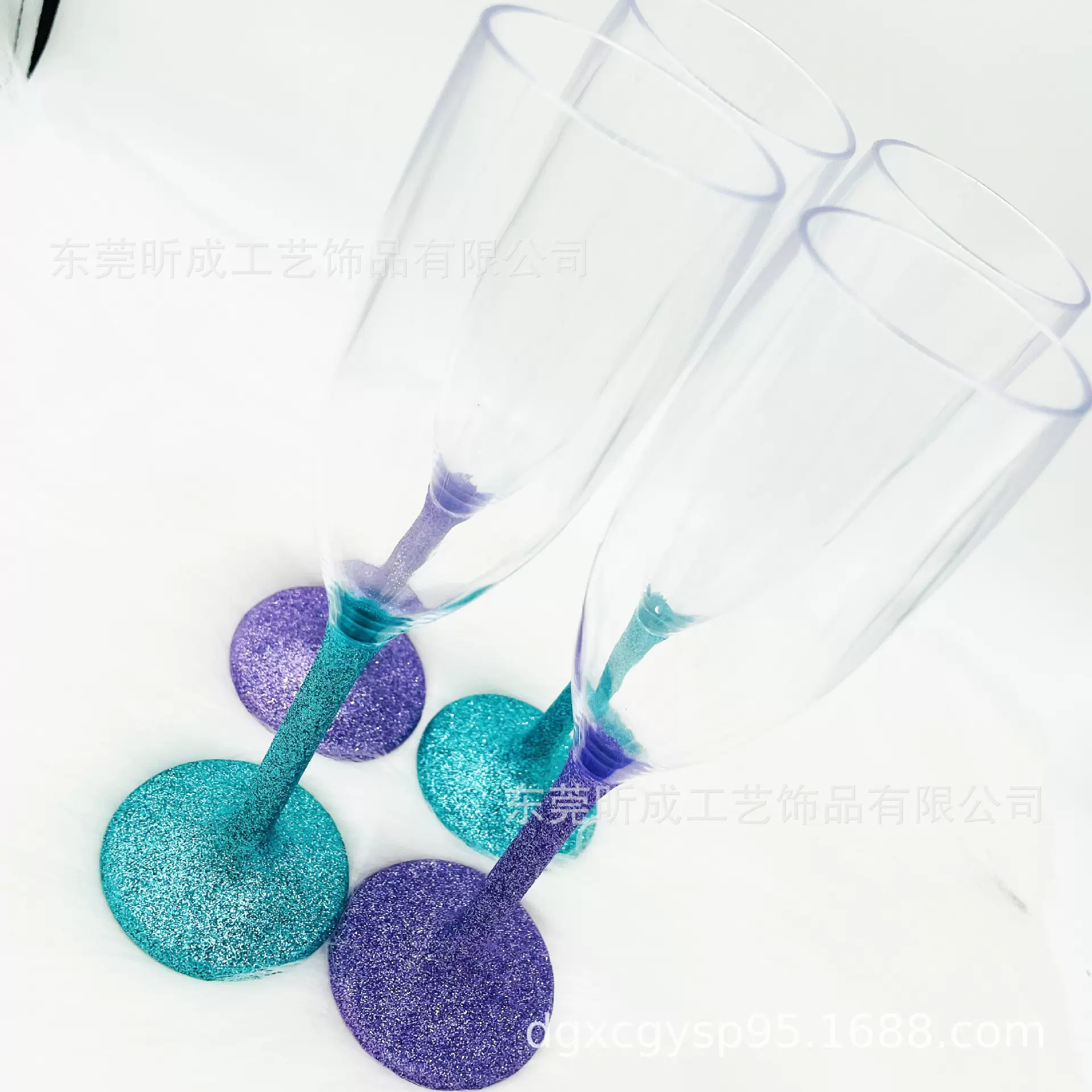 新款香槟杯贴钻女士起泡酒杯子撒葱粉酒瓶镶钻保温杯葱粉贴加工