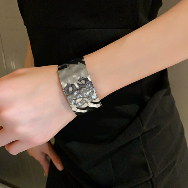 36#Bracelet-Silver-Fold Irregular
