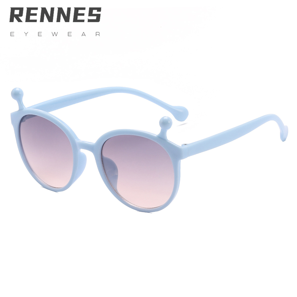 2022 nuevo marco redondo gafas de sol retro moda Caracol gafas de sol de los niños moda personalizada gafas de sol 61044