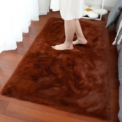 Car Carpet — Simple Ins - caramel-color-3cm-imitation-rabbit-fur-5080cm
