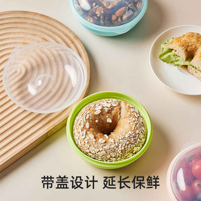 Vante Beefel Box Green Plastic Portable Bread Box Fruit Box Fresh…