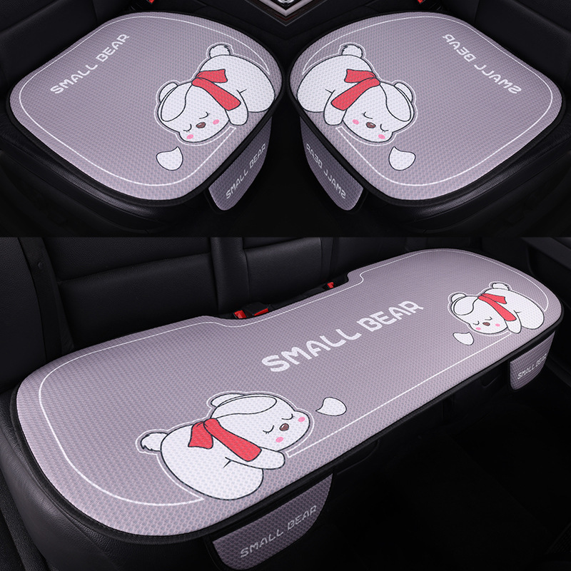 車のシートクッション四季通用ハニカム通気網夏の日アニメかわいいネット赤清涼車シートクッション三点セット|undefined