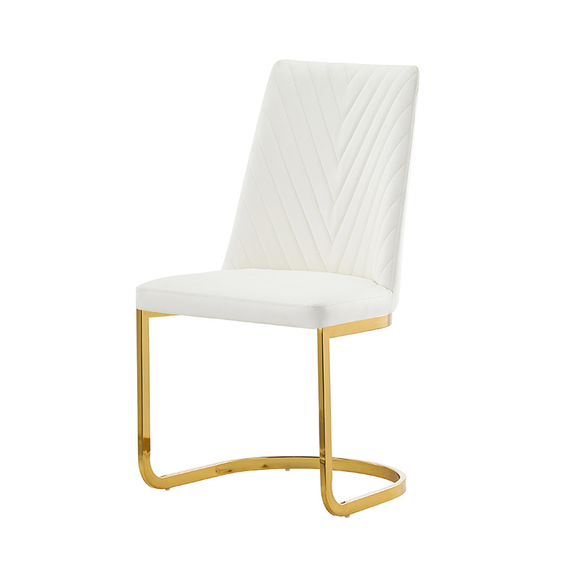 Silla de comedor Walmart silla de comedor de lujo silla de negociación de alto nivel silla de respaldo arqueada moderna simple
