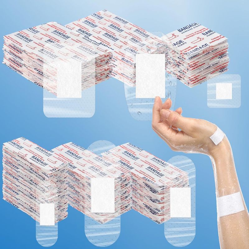 PE Transparent Waterproof Band-Aid Home Combination Wound Care Finger Elbow Knee Heel Transparent Band-Aid