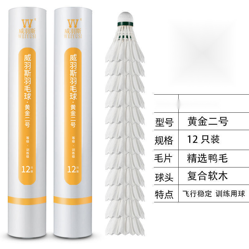 Stable Series Training Ball Outdoor Gold Entertainment Weiyusi Indoor Durable Badminton Ball Only Packed with Free Shipping to Your Home