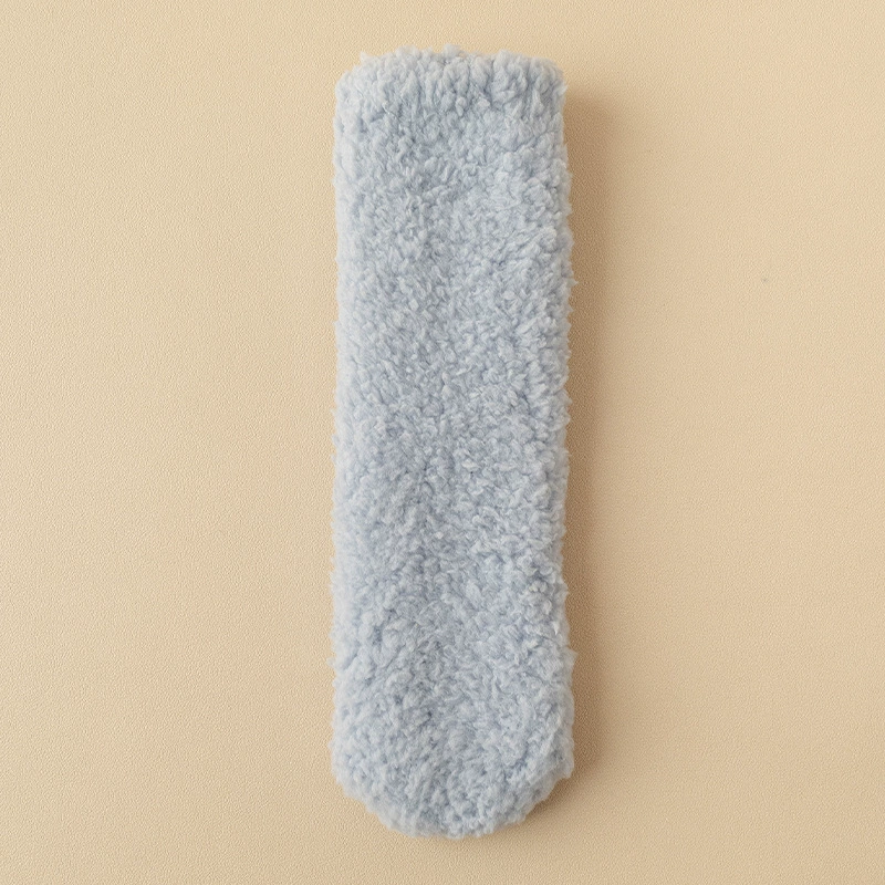 Winter coral velvet fleece keep warm socks, mid-length, increased thickness
