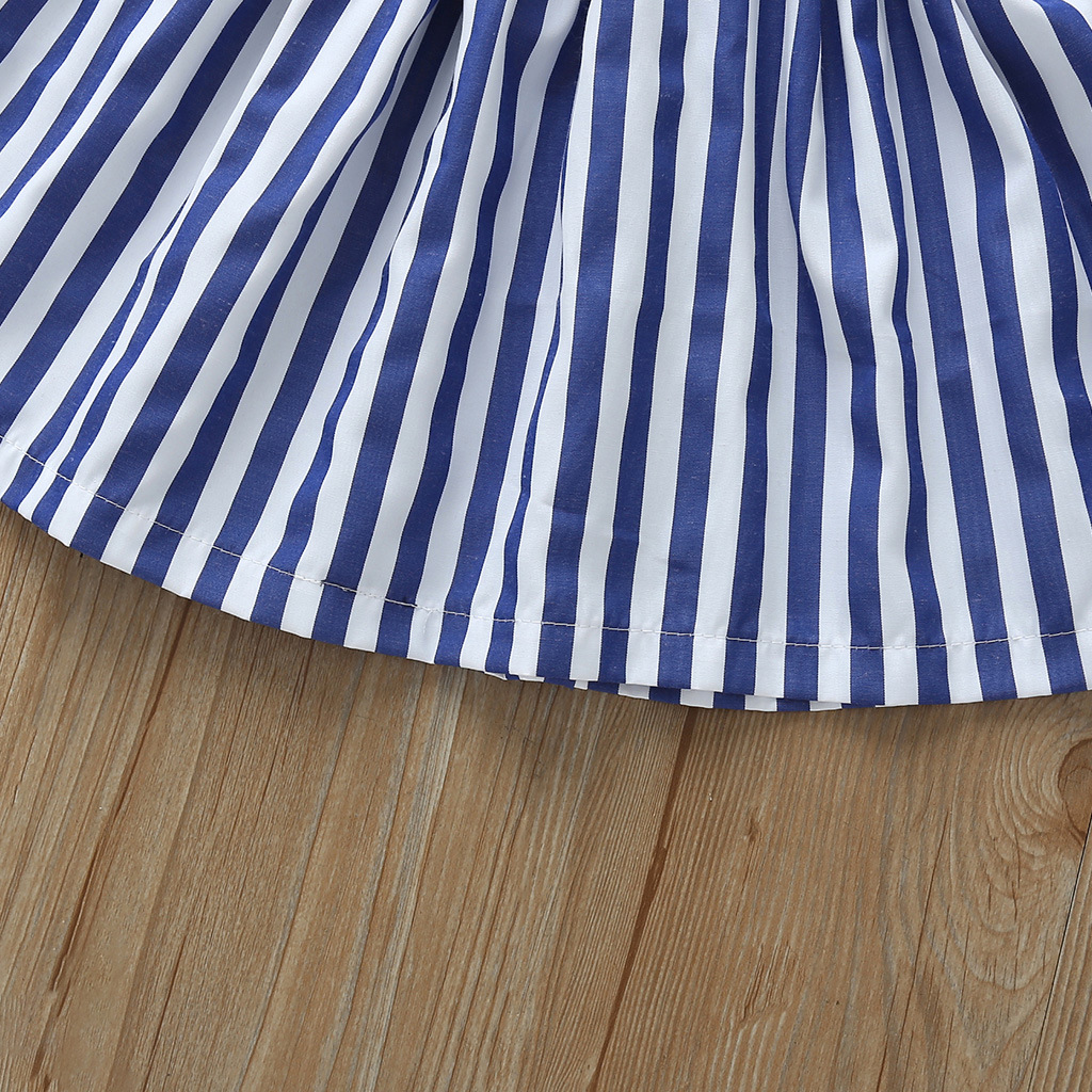 Summer Girl's Strap Skirt New Simple Baby Striped Dress Spot Princess Dress Foreign Trade display picture 5