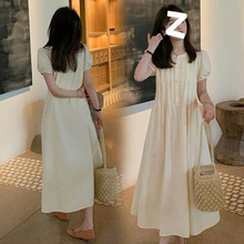 孕妇装夏款2025新款时尚套装夏季慵懒风短袖裙子女夏装孕妇连衣裙