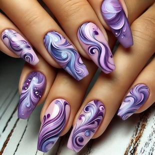 (Wholesale), nail stickers, fake nails for manicure, mid length