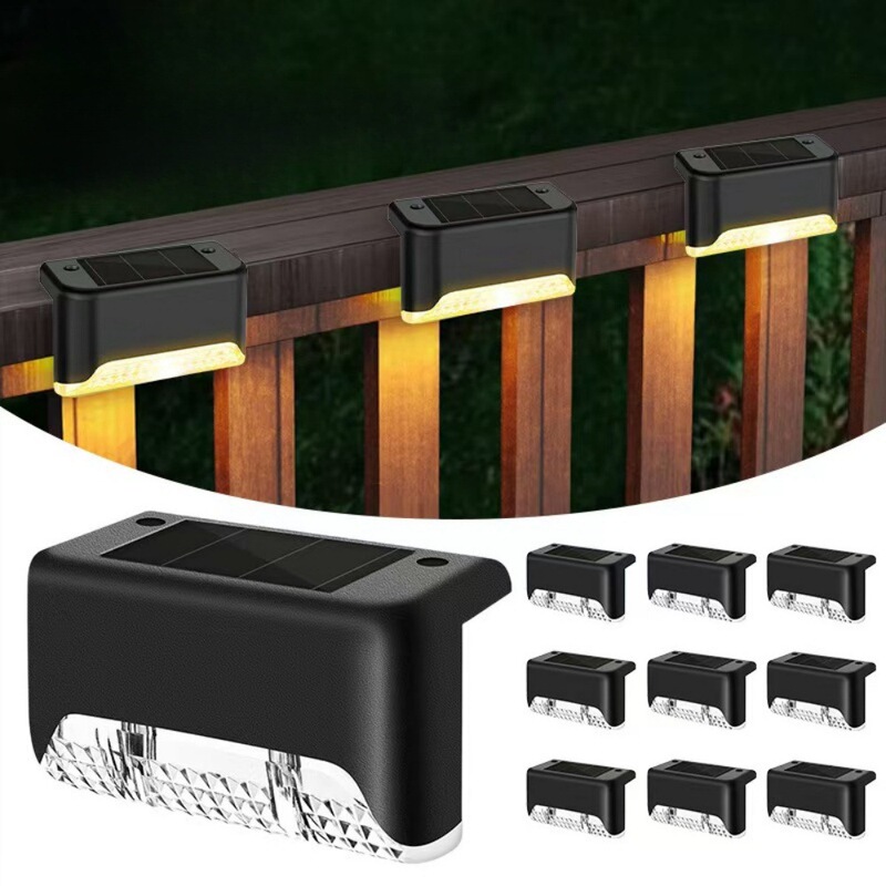 Solar Garden Lights, Outdoor Lights, Stair Step Lights, Decorative Guide Lights, Deck Lights, Waterproof Garden Lights