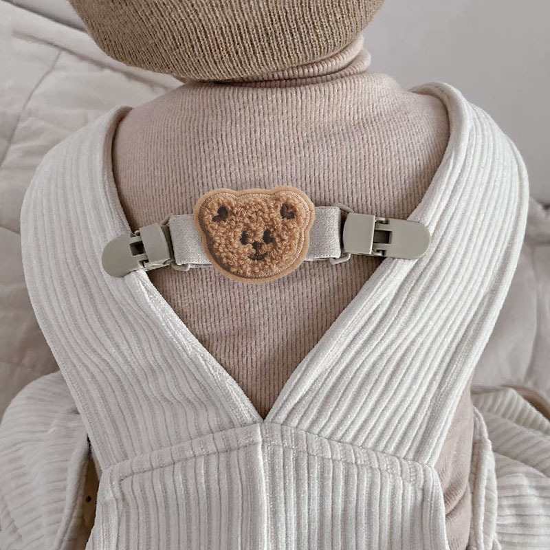 Ins Bear 어린이 스트랩 바지 안티 드롭 클립 어린이 스트랩 클립 숄더 스트랩 안티 슬립 스트랩 스커트 안티 슬립 아티팩트