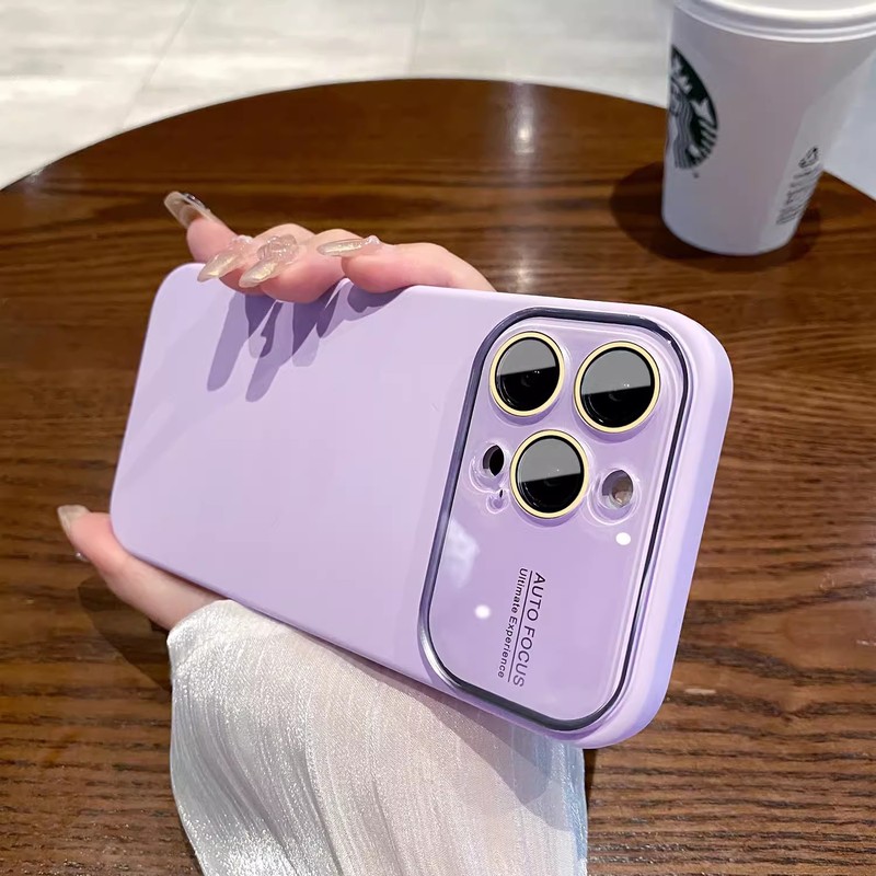 iPhone15携帯電話ケースに適した大きな窓液体シリコーンオールインクルーシブガラスレンズフィルムApple 14落下防止ソフトカバー|undefined