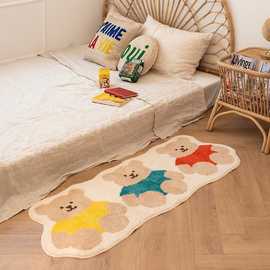 新款可爱韩国卡通动物地毯儿童房爬行游戏垫卧室卡通地垫