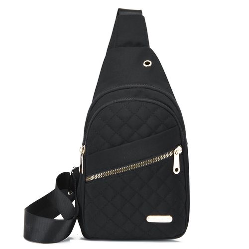 Korean Style Minimalist Women's Chest Bag, New Multi-layer Embroidered Thread Large Capacity Chest Backpack for Girls Outdoor Casual Crossbody Bag